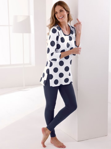 WITT WEIDEN Longshirt in ecru-marine