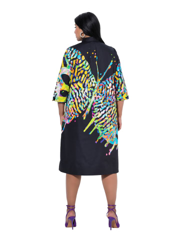 Ulla Popken Midikleid in schwarz