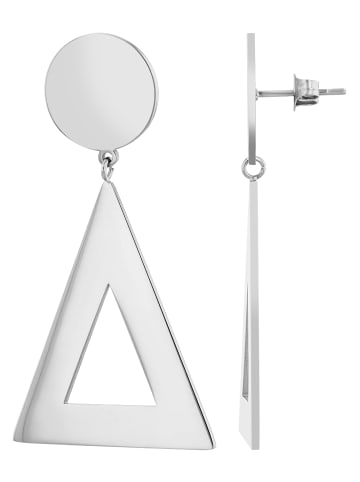 Adeliás Damen Ohrringe – Ohrstecker aus Edelstahl in silber