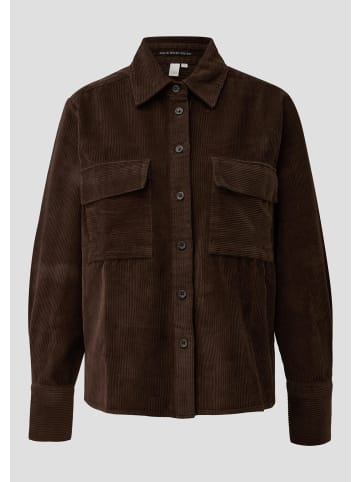 QS Bluse in 8947_dunkelbraun