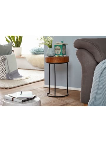 FineBuy Beistelltisch "FB110132" in Braun /