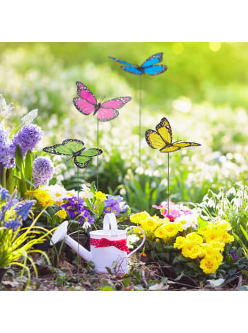 relaxdays 360x Gartendeko "Schmetterling" in Bunt