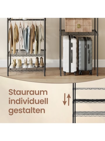 SONGMICS Kleiderständer Dalten in Schwarz - (B)174 x (H)178 x (T)40 cm