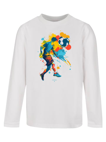 F4NT4STIC Longsleeve Shirt Fußballer bunt in weiß