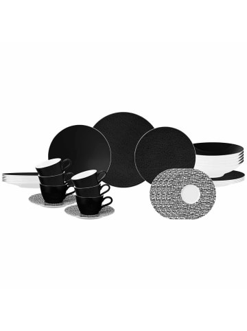 Seltmann Weiden 30-tlg. Kombiservice Life Fashion in Glamorous Black