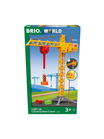 Brio Brio Aktionsspiel Großer Baukran mit Licht in bunt