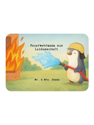 Mr. & Mrs. Panda Magnet Feuerwehrmann Leidenschaft Design mit Sp... in Weiß