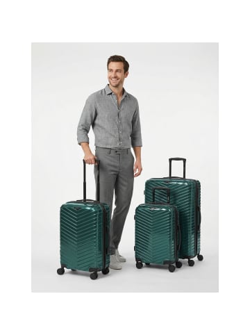 Redolz Essentials 18 2.0 4 Rollen Kofferset 3-teilig mit Dehnfalte metallic-green shiny