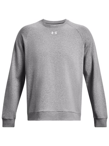 Under Armour Sweatshirt Rival in castlerock light heather-white