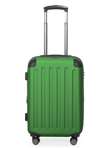 Hauptstadtkoffer Spree - Koffer Flugzeug Trolley Handgepäck Hartschale TSA 42L in Grün