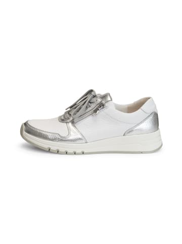 VITAFORM Hirschleder Sneaker in weiß/silber