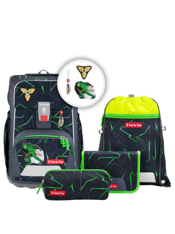 Step by Step Giant - Schulranzen Set 5tlg. (Black Cat Chiko) in Ninja Kimo