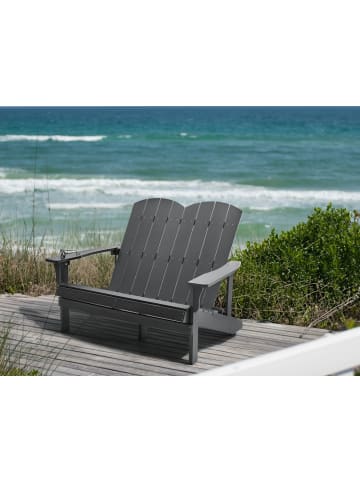 Beliani Gartenbank ADIRONDACK in Grau - (W) 125 x (H) 91 x (L) 73 cm