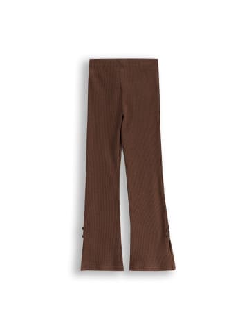 Coccodrillo Gerippte Leggings mit langem Hosenbein in braun