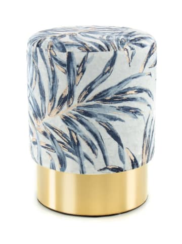 Kayoom Hocker Gipsy in blau - gold