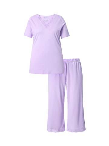 Ulla Popken Pyjama in zartes lavendel