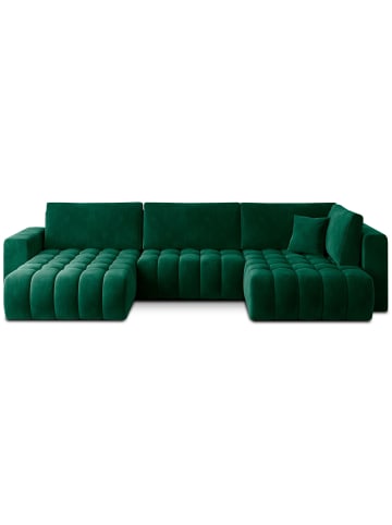 MF Design Bonita Recamiere Links in Smaragd -  (L) 175 x (B) 350 x (H) 92 cm