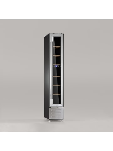 Les Petits Champs Weinkühlschrank 7 Flaschen eingebaut CAVSE7 Silber Energieklasse G