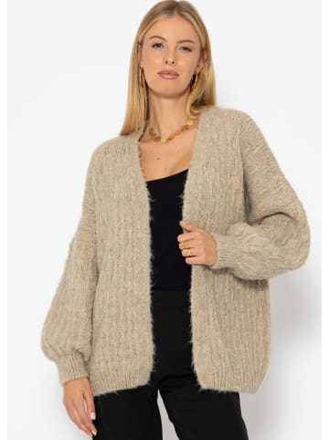 SASSYCLASSY Oversize Cardigan in Beige