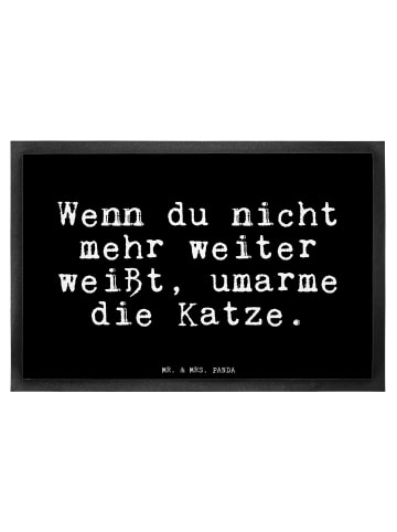 Mr. & Mrs. Panda Fußmatte Wenn du nicht mehr... mit Spruch in Schwarz