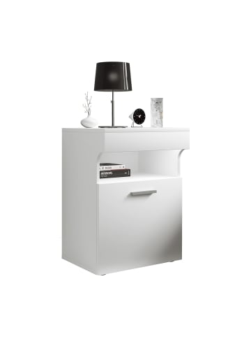 ebuy24 Nachttisch SlepalM 1 Weiß 45 x 39 cm