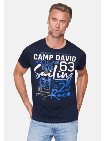 CAMP DAVID  T-Shirt 'Laser Sailing' in dunkelblau