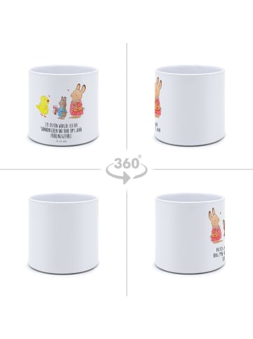 Mr. & Mrs. Panda Pflanzenkübel groß Ostern Geschenke mit Spruch in Weiß