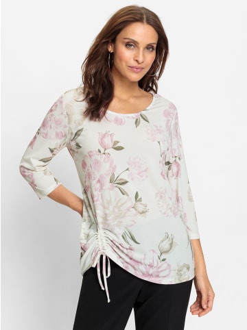 WITT WEIDEN 3/4-Arm-Shirt in ecru-rosé-bedruckt