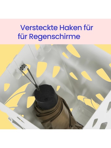 SONGMICS Schirmständer Patsy in Mattweiß - (B)15.5 x (H)49 x (T)15.5 cm