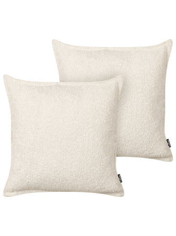 Beliani 2er-Set Dekokissen SENECIA in Beige