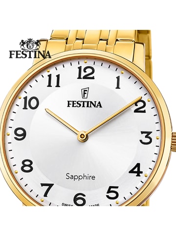 Festina Analog-Armbanduhr Festina Swiss Made gold mittel (ca. 39mm)