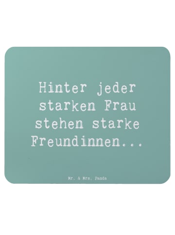 Mr. & Mrs. Panda Mauspad Spruch Hoffnung Freundinnen mit Spruch in Meeresbrise