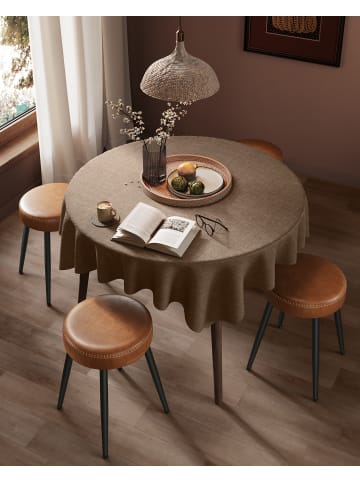 VASAGLE 2er-Set: Sitzhocker Ekho in karamellbraun - (B)48 x (H)48.2 x (T)48 cm