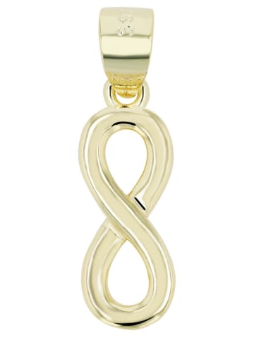 Adeliás Damen Anhänger Unendlichzeichen aus 925 Silber in gold