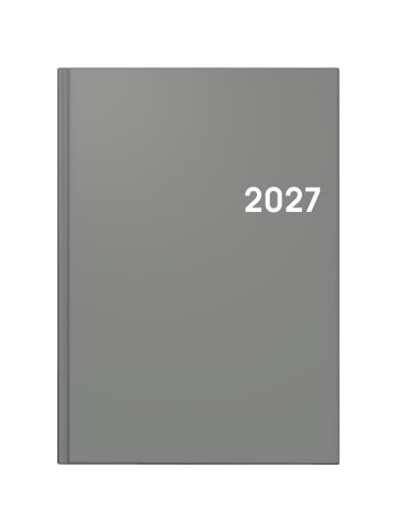 BRUNNEN Buchkalender 795 A5 1 Tag/Seite Balacron-Einband grau 2027