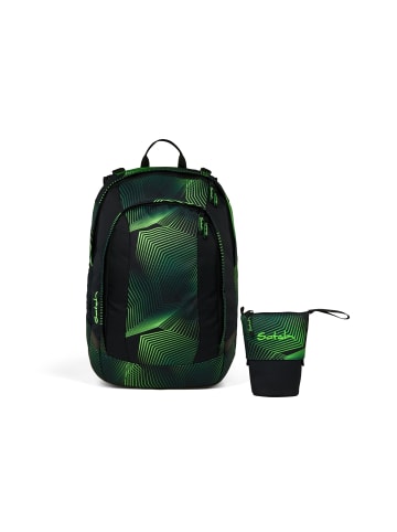 Satch Schulrucksack-Set AIR Seismic Green 2-teilig in Grün