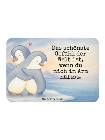Mr. & Mrs. Panda Magnet Pinguine Kuscheln Design mit Spruch in Weiß