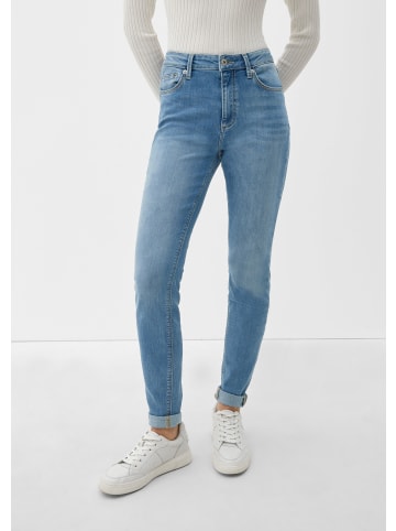 QS Denim Hose lang in Blau