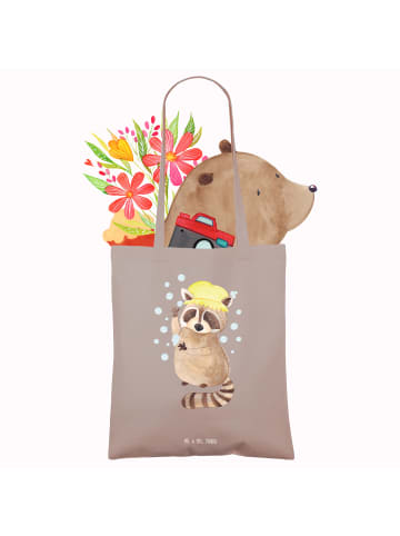 Mr. & Mrs. Panda Shopper Waschbär ohne Spruch in Braun Pastell