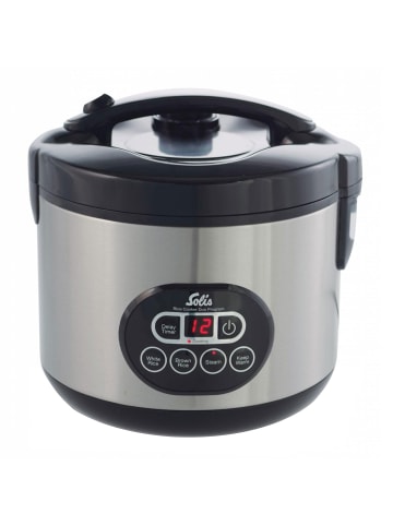 Solis 979.30 Rice Cooker Duo Programm Reiskocher 1.2 l in Silber