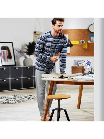 REDBEST Single-Jersey Schlafanzug in dunkelblau