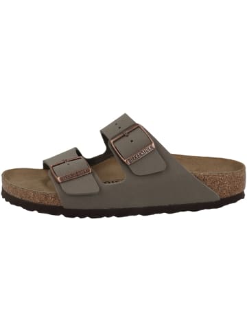 Birkenstock Sandale Arizona Birko-Flor Nubuk schmal in grau