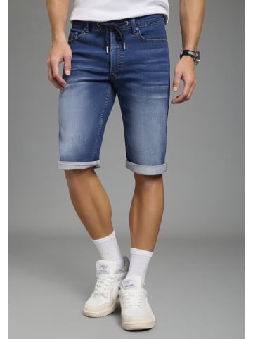 Kangaroos Jogg-Jeansbermudas in dark blue used