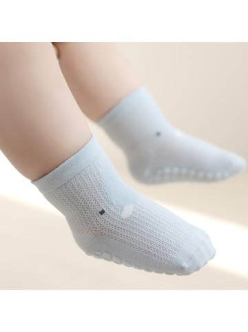MUNADUNA 3er-Set 'Häschen' Rutschfeste Baby-Sommersocken/Bodensocken