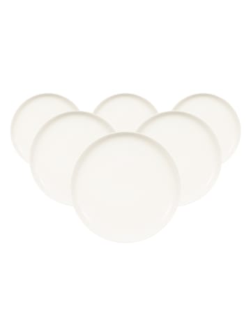 Seltmann Weiden 6er Set Brotteller Savona Fine Diamond ø 17,7 cm creme in creme