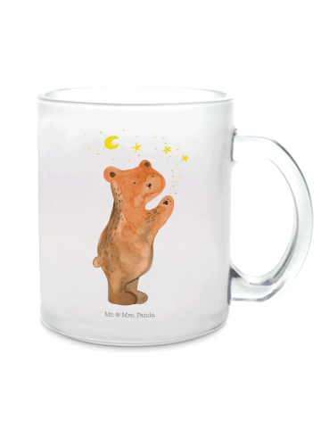Mr. & Mrs. Panda Teeglas Verliebter Bär ohne Spruch in Transparent