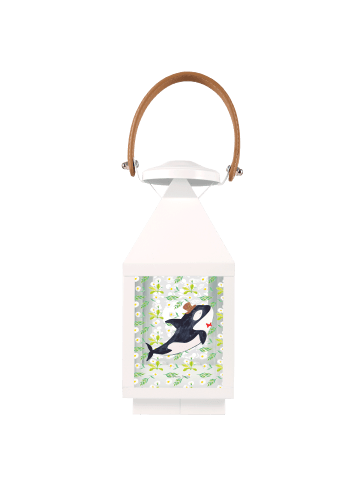Mr. & Mrs. Panda Laterne Orca Zylinder ohne Spruch in Transparent