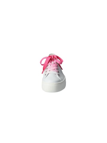 Paul Green Lowtop-Sneaker in white/candy