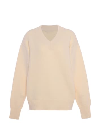 Libbi Damen Sweater in WOLLWEISS