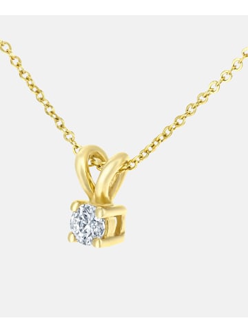 Diamant L'éternel Halskette mit Anhänger aus 375 Gelbgold mit 0.10 Karat Diamant